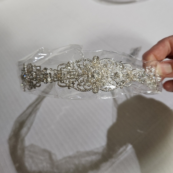 Bridal Crystal Headband Tiara - Picture 1 of 9